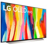 LG OLED48C27LA , OLED-Fernseher 121 cm (48 Zoll), schwarz/silber, UltraHD/4K, HDR, Dolby Atmos, 120Hz Panel