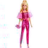 Mattel Barbie Deluxe Style im pinken Metallic Outfit, Puppe 