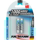 Ansmann 1000mAh NiMh Professional, Akku silber
