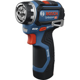 Bosch Professional Akku-Bohrschrauber GSR 12V-32 FC Professional, 12Volt blau/schwarz, 2x Li-Ionen Akku 2,0Ah, L-BOXX, Metallbohrfutteraufsatz, Bohrhammeraufsatz 