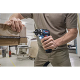 Bosch Professional Akku-Bohrschrauber GSR 12V-32 FC Professional, 12Volt blau/schwarz, 2x Li-Ionen Akku 2,0Ah, L-BOXX, Metallbohrfutteraufsatz, Bohrhammeraufsatz 