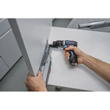 Bosch Professional Akku-Bohrschrauber GSR 12V-32 FC Professional, 12Volt blau/schwarz, 2x Li-Ionen Akku 2,0Ah, L-BOXX, Metallbohrfutteraufsatz, Bohrhammeraufsatz 
