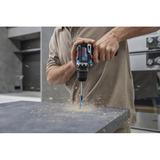 Bosch Professional Akku-Bohrschrauber GSR 12V-32 FC Professional, 12Volt blau/schwarz, 2x Li-Ionen Akku 2,0Ah, L-BOXX, Metallbohrfutteraufsatz, Bohrhammeraufsatz 