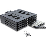 DeLOCK 5.25″ Wechselrahmen für 8 x 2.5″ SATA oder SAS HDD / SSD mit Schloss, Einbaurahmen 