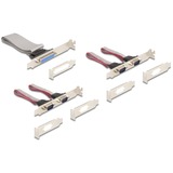 DeLOCK Mini PCIe I/O PCIe full size 4 x Seriell RS-232, 1 x Parallel 