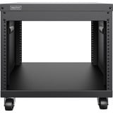 Digitus Universal 19-Zoll Equipment Rack mit Rollen, Rack, Server-Gehäuse schwarz, 8 Höheneinheiten