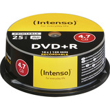 Intenso DVD+R 4,7 GB, DVD-Rohlinge 16fach, 25 Stück, bedruckbar