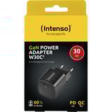 Intenso Power Adapter W30C² GaN, Ladegerät schwarz, 30 Watt