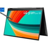 LG gram 16T90R-G.AA78G, Notebook schwarz, Windows 11 Home 64-Bit, 1 TB SSD