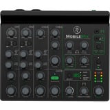 MACKIE MobileMix , Mischpult schwarz, 8-Kanal Mixer USB Stromversorgung A/V
