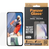 PanzerGlass Displayschutz Ultra-Wide Fit, Schutzfolie transparent, Samsung Galaxy A55 5G, EasyAligner