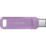SanDisk Ultra Dual Drive Go USB Type-C 128 GB, USB-Stick lila, USB-A 3.2 Gen 1, USB-C 3.2 Gen 1