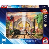 Schmidt Spiele Thomas Kinkade Studios: DC Justice League - Hall Of Justice, Puzzle 1000 Teile