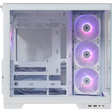 Silentware View A-RGB , Tower-Gehäuse weiß, Tempered Glass x2
