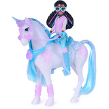 Spin Master Unicorn Academy - Glacier's Gemstone-Abenteuer mit Layla, Spielfigur mit 13 Zubehörteilen