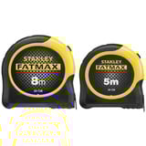 Stanley Fatmax-Bandmaß Doppelpack,  5 Meter + 8 Meter schwarz/gelb, 2-teilig