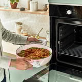 Tefal Servierpfanne LOV Gusseisen Ø 28cm beige, mit Deckel, 3,8 Liter