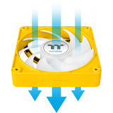 Thermaltake CT120 EX ARGB Sync PC Cooling Fan Bumblebee, Gehäuselüfter gelb, 3er-Pack, 120 mm