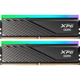 ADATA DIMM 16 GB DDR5-5600 (2x 8 GB) Dual-Kit, Arbeitsspeicher schwarz, AX5U5600C468G-DTLABRBK, XPG Lancer Blade RGB, INTEL XMP, AMD EXPO