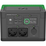 APC Schneider tragbare OffGrid Powerstation 330 schwarz/grün, Lithium-Ionen Akku 332Wh, 2x 230V 300W, 3x USB-A, 1x USB-C PD 60W