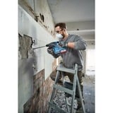 Bosch Akku-Bohrhammer GBH 18V-22 Professional solo, 18Volt, mit GDE 18V-12 blau/schwarz, ohne Akku und Ladegerät, in L-BOXX 238