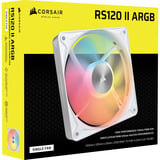 Corsair RS120 II ARGB, Gehäuselüfter weiß, 120 mm