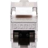 Digitus Keystone-Modul Cat.6a silber/weiß, geschirmt, 24 Stück