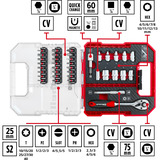 EINHELL  Bit- und Ratschen-Set in L-CASE, 37-teilig, Bit-Satz 