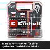 EINHELL  Bit- und Ratschen-Set in L-CASE, 37-teilig, Bit-Satz 