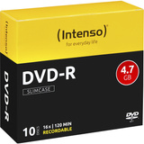 Intenso DVD-R 4,7 GB, DVD-Rohlinge 16fach, 10 Stück