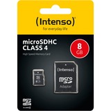 Intenso microSDHC 8 GB, Speicherkarte Class 4
