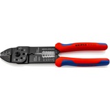 KNIPEX Crimpzange 97 21 215 rot/blau, Abisolieren, Crimpen 0,5 - 6,0mm²