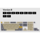 Keychron OEM Dye-Sub PBT Keycap-Set - Wheat Grey, Tastenkappe beige/dunkelgrau, US-Layout (ANSI)