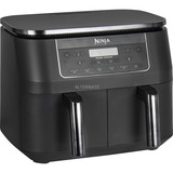 Ninja Dual Zone Heißluftfritteuse DZ300EU  grau/silber, 2.470 Watt, 2 Körbe je 3,8 Liter