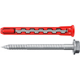 fischer Langschaftdübel HybridPower 10x90 FUS K rot/grau, 4 Stück