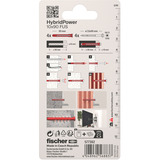fischer Langschaftdübel HybridPower 10x90 FUS K rot/grau, 4 Stück