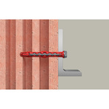 fischer Langschaftdübel HybridPower 10x90 FUS K rot/grau, 4 Stück
