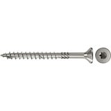 fischer Spanplattenschraube PowerFast 4,0x45 Senkkopf TX 200 Stück, mit Teilgewinde, Edelstahl A4