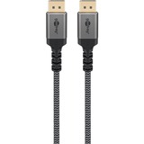 goobay Plus DisplayPort 1.4 Kabel, 8K @ 60Hz grau, 1 Meter