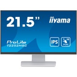 iiyama ProLite T2252MSC-W2, LED-Monitor 55 cm (21 Zoll), weiß, Touch, FHD, HDMI
