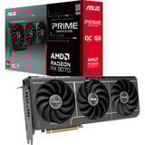 ASUS Radeon RX 9070 OC PRIME EVO Edition 16GB, Grafikkarte grau, RDNA4, GDDR6, 3x DisplayPort, 1x HDMI