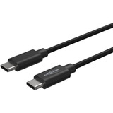 Ansmann USB Typ-C zu Typ-C Daten und Ladekabel schwarz, 2,0 Meter, Laden mit bis zu 60 Watt