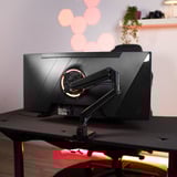 Arozzi Nova 34T2K165, Gaming-Monitor 86.4 cm (34 Zoll), schwarz, UWQHD, VA, Curved, HDMI, DP, Lautsprecher, 165Hz Panel