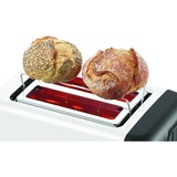 Bosch Kompakt-Toaster DesignLine TAT3P421DE weiß/schwarz, 970 Watt, für 2 Scheiben Toast