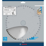 Bosch Kreissägeblatt Multi Material, Ø 254mm, 60Z Bohrung 30mm, für Kapp- & Gehrungssägen