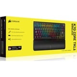 Corsair K70 CORE TKL WIRELESS, Gaming-Tastatur schwarz, DE-Layout, Corsair MLX Red v2