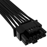 Corsair Premium Sleeved PCIe 5.0 12VHPWR PSU Adapterkabel schwarz, 50cm