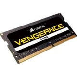 Corsair SO-DIMM 32 GB DDR4-2400 (2x 16 GB) Dual-Kit, Arbeitsspeicher schwarz, CMSX32GX4M2A2400C16, Vengeance