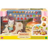 EPOCH Sylvanian Families - Mobiler Hamburger Imbiss mit Figur, Konstruktionsspielzeug 