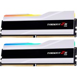 G.Skill DIMM 32 GB DDR5-6400 (2x 16 GB) Dual-Kit, Arbeitsspeicher weiß, F5-6400J3239G16GX2-TZ5RW, Trident Z5 RGB, INTEL XMP